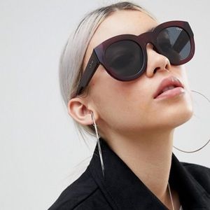 Quay If Only burgundy